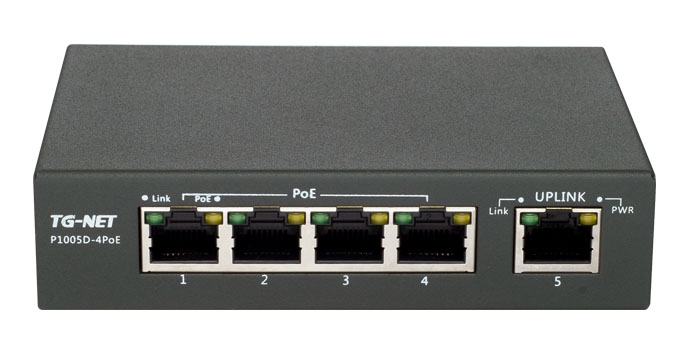 Коммутатор TG-NET P1005D-4PoE-60W