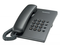 Проводной телефон PANASONIC KX-TS2350RUT, темно-серый