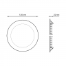 Встраиваемый светодиодный светильник Gauss SLIM круг 6 Вт, 400ЛМ, 4000K, 180-265В, IP20, монтаж Ø105, 120*22