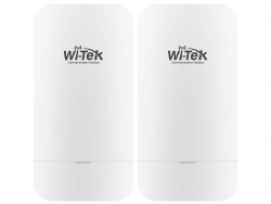 Комплект из 2-х преднастроенных точек доступа Wi-Tek WI-CPE110-KIT, 802.11b/g/n, 2.4ГГц, до 300 Мбит/с