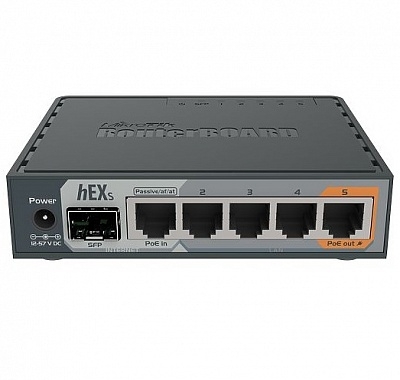 Маршрутизатор MIKROTIK HEX S RB760IGS 10/100/1000M 5PORT