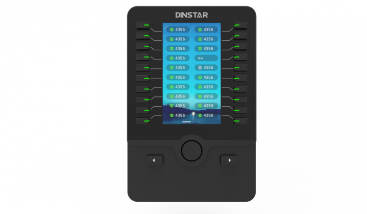 Модуль расширения Dinstar DXP60 с цветным экраном 4,3", для телефонов серии C63, C64, C66