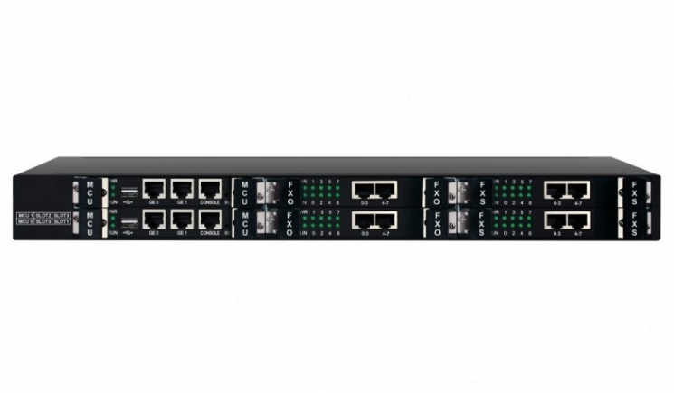 IP АТС Dinstar UC350-8S8O, 200 одновременных соединений, IVR, 8 х FXO, 8 х FXS, 2 х Gigabit Ethernet