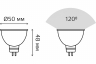 Лампа Gauss Elementary MR16, GU5.3, 7 Вт, 550ЛМ, 4100К