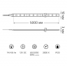Светодиодная лента Gauss Elementary 12В 14,4 Вт/м, 400ЛМ/м, 3000K, IP20, 5 метров