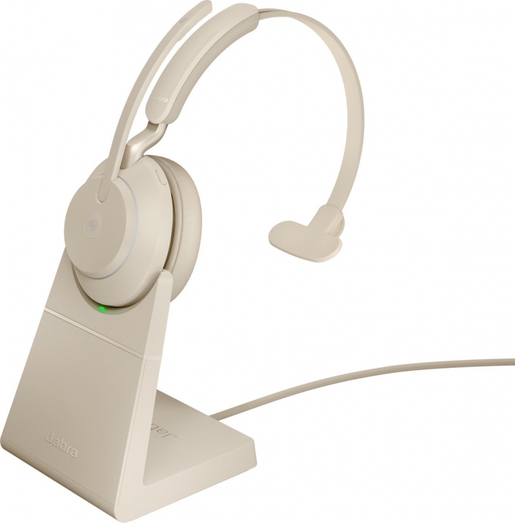 Гарнитура Jabra Evolve2 65 MS Mono Stand Beige, Link380a 