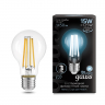 Лампа Gauss Filament Груша А60 Е27, 15 Вт, 1450ЛМ, 4100К