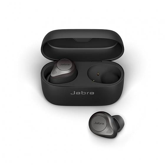 Наушники беспроводные Jabra Elite 85t, титановый/чёрный