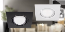 Встраиваемый светильник ZOOM квадрат, белый (MR16, термостойкий пластик)