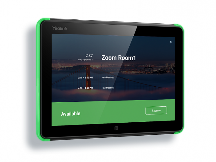 Панель бронирования переговорных комнат Yealink RoomPanel для Zoom (AMS 2 года)